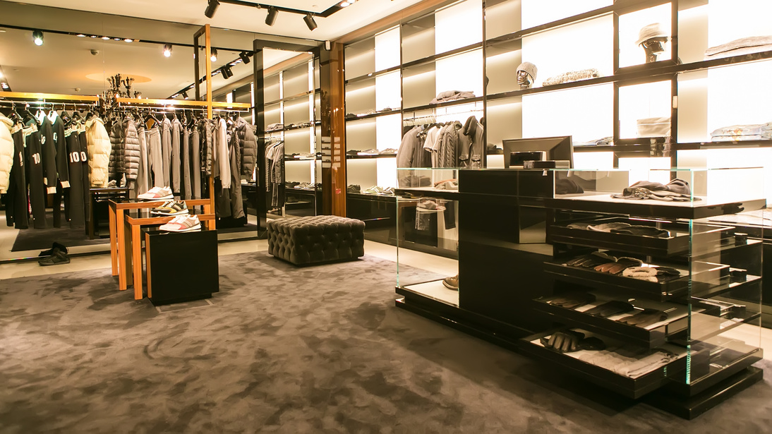A Luxury Store with Men's Clothing